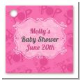 She's Ready To Pop Pink - Personalized Baby Shower Card Stock Favor Tags thumbnail