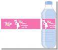 She's Ready To Pop Pink - Personalized Baby Shower Water Bottle Labels thumbnail
