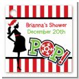 She's Ready To Pop Christmas Edition - Personalized Baby Shower Card Stock Favor Tags thumbnail