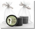 Silhouette Couple | It's a Baby Neutral - Baby Shower Black Candle Tin Favors thumbnail