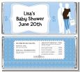 Silhouette Couple | It's a Boy - Personalized Baby Shower Candy Bar Wrappers thumbnail