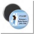 Silhouette Couple | It's a Boy - Personalized Baby Shower Magnet Favors thumbnail