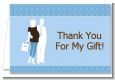 Silhouette Couple | It's a Boy - Baby Shower Thank You Cards thumbnail