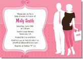 Silhouette Couple | It's a Girl - Baby Shower Invitations