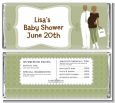 Silhouette Couple African American It's a Baby Neutral - Personalized Baby Shower Candy Bar Wrappers thumbnail