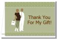 Silhouette Couple African American It's a Baby Neutral - Baby Shower Thank You Cards thumbnail