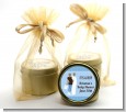 Silhouette Couple African American It's a Boy - Baby Shower Gold Tin Candle Favors thumbnail