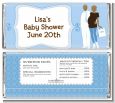 Silhouette Couple African American It's a Boy - Personalized Baby Shower Candy Bar Wrappers thumbnail