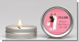Silhouette Couple African American It's a Girl - Baby Shower Candle Favors thumbnail