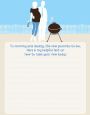 Silhouette Couple BBQ Boy - Baby Shower Notes of Advice thumbnail