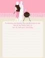 Silhouette Couple BBQ Girl - Baby Shower Notes of Advice thumbnail