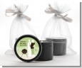 Silhouette Couple BBQ Neutral - Baby Shower Black Candle Tin Favors thumbnail