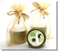 Silhouette Couple BBQ Neutral - Baby Shower Gold Tin Candle Favors thumbnail
