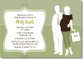 Silhouette Couple | It's a Baby Neutral - Baby Shower Invitations