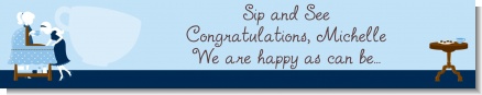 Sip and See It's a Boy - Personalized Baby Shower Banners