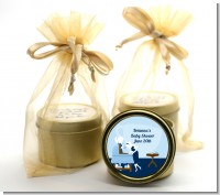 Sip and See It's a Boy - Baby Shower Gold Tin Candle Favors