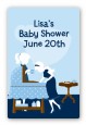 Sip and See It's a Boy - Custom Large Rectangle Baby Shower Sticker/Labels thumbnail