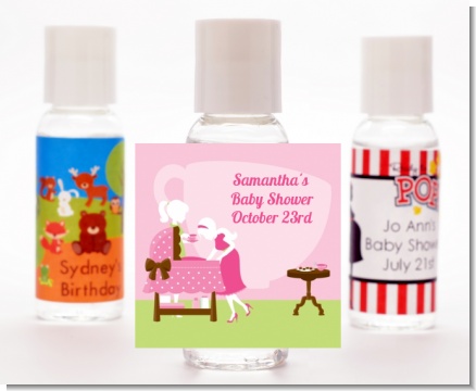 Sip and See It's a Girl - Personalized Baby Shower Hand Sanitizers Favors