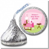 Sip and See It's a Girl - Hershey Kiss Baby Shower Sticker Labels