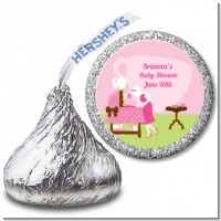 Sip and See It's a Girl - Hershey Kiss Baby Shower Sticker Labels