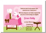 Sip and See It's a Girl - Baby Shower Petite Invitations