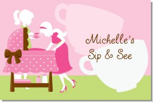 Sip and See It's a Girl - Personalized Baby Shower Placemats
