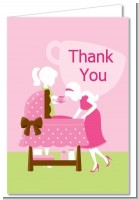 Sip and See It's a Girl - Baby Shower Thank You Cards