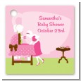 Sip and See It's a Girl - Personalized Baby Shower Card Stock Favor Tags thumbnail