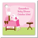 Sip and See It's a Girl - Personalized Baby Shower Card Stock Favor Tags