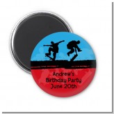 Skateboard - Personalized Birthday Party Magnet Favors