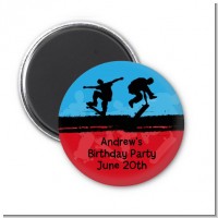 Skateboard - Personalized Birthday Party Magnet Favors
