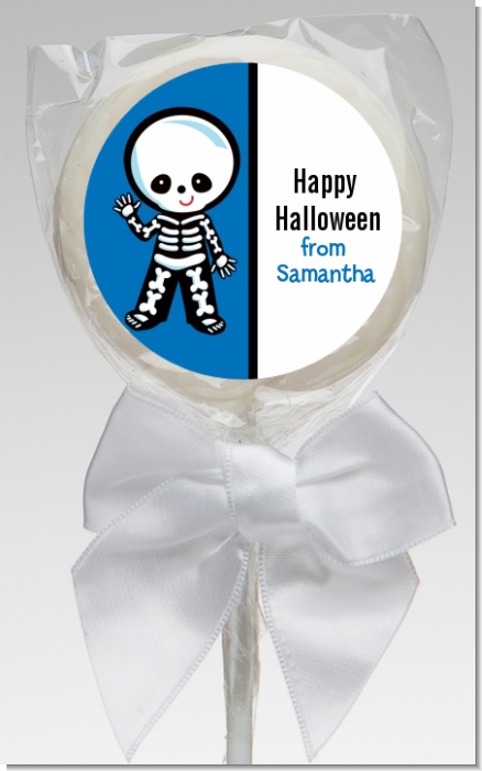 Skeleton - Personalized Halloween Lollipop Favors