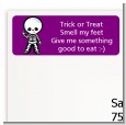 Skeleton - Halloween Return Address Labels thumbnail