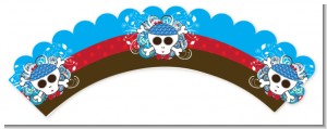 Rock Star Baby Boy Skull - Baby Shower Cupcake Wrappers