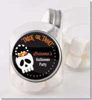 Skull Treat Bag - Personalized Halloween Candy Jar