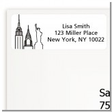 New York - Bridal Shower Return Address Labels