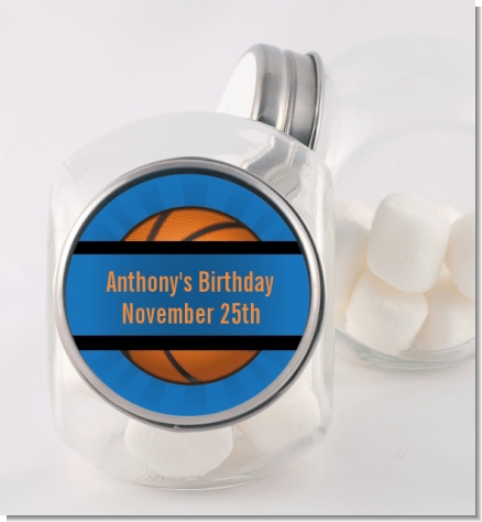 Slam Dunk - Personalized Birthday Party Candy Jar