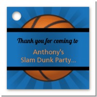 Slam Dunk - Personalized Birthday Party Card Stock Favor Tags