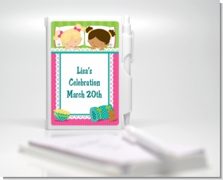 Slumber Party - Birthday Party Personalized Notebook Favor