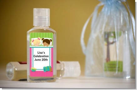 Slumber Party with Friends - Personalized Birthday Party Hand Sanitizers Favors