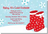 Snow Boots - Christmas Invitations