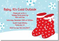 Snow Boots - Christmas Invitations