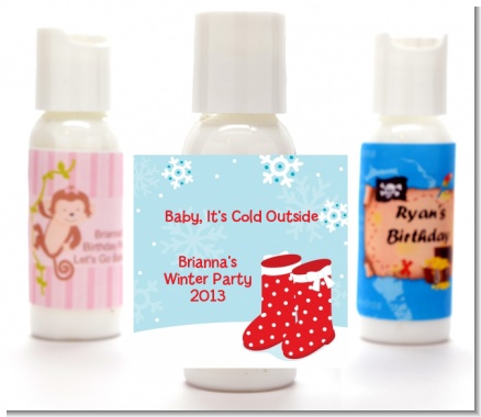Snow Boots - Personalized Christmas Lotion Favors
