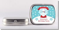 Snow Globe Winter Wonderland - Personalized Birthday Party Mint Tins