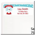 Snow Globe Winter Wonderland - Birthday Party Return Address Labels thumbnail