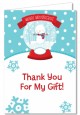 Snow Globe Winter Wonderland - Birthday Party Thank You Cards thumbnail