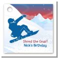 Snowboard - Personalized Birthday Party Card Stock Favor Tags thumbnail