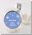 Snowflakes - Personalized Birthday Party Candy Jar thumbnail