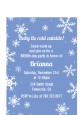 Snowflakes - Birthday Party Petite Invitations thumbnail