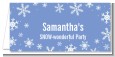 Snowflakes - Personalized Birthday Party Place Cards thumbnail